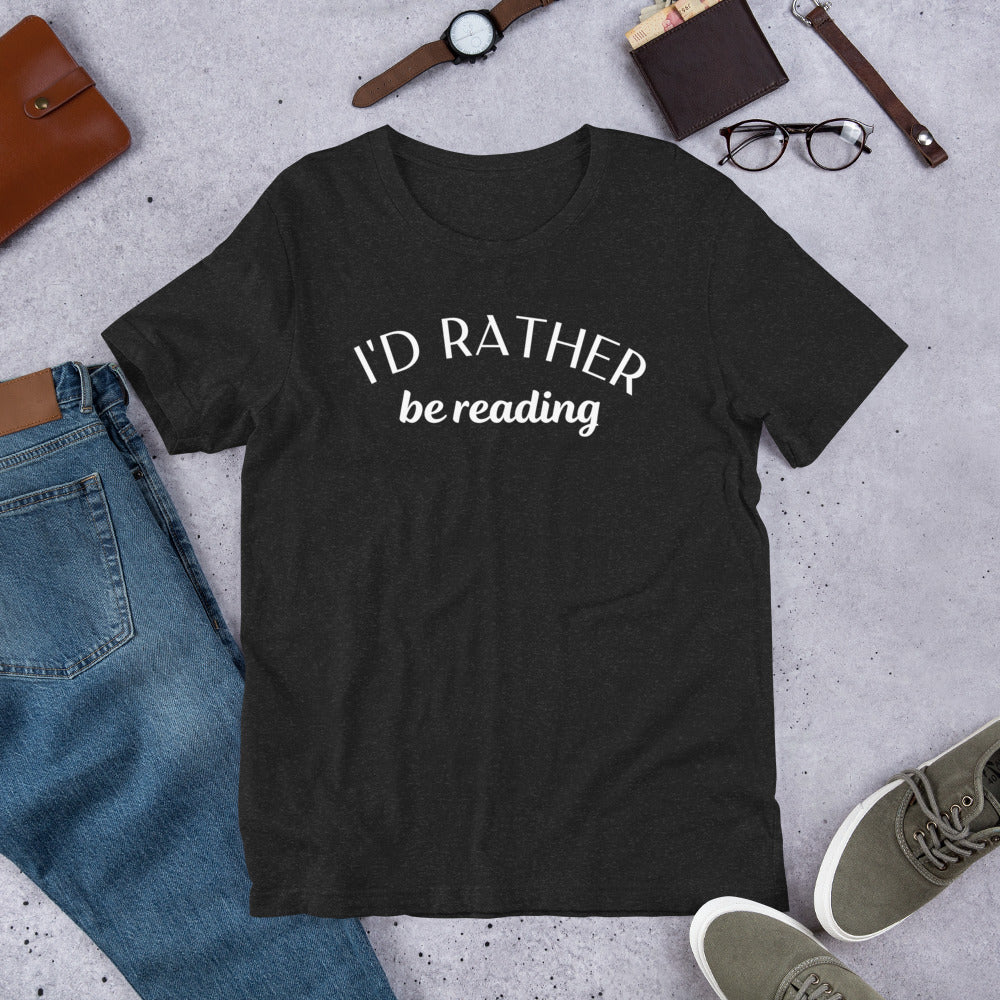 Rather Be Reading Unisex t-shirt